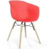 Silla de Comedor - Diseño Escandinavo - Patas Madera Natural - Polin image 9