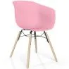 Silla de Comedor - Diseño Escandinavo - Patas Madera Natural - Polin image 9