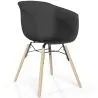 Silla de Comedor - Diseño Escandinavo - Patas Madera Natural - Polin image 9