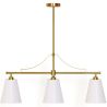 Lámpara Colgante de Techo en Metal Dorado Envejecido con 3 Pantallas - Bubles image 9