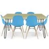 Pack Mesa Hairpin (90x15cm) + 6 Sillas de Comedor Nórdicas Skögur  image 9