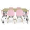 Pack Mesa Hairpin (90x15cm) + 6 Sillas de Comedor Nórdicas Skögur  image 9