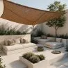Toldo de fibra de coco 4x4M - Vela de sombra 100% Natural image 9