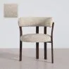 Sillón de salón con Reposabrazos tapizado en Chenille -  Patas efecto madera oscura - Diseño ergonómico y moderno - Okare image 9