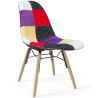 Silla de Comedor - Tapizado Patchwork - Diseño Escandinavo y Patas de Madera - Skögur image 9