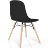 Silla de comedor con patas de madera natural – Estilo moderno y funcionalidad -Broly image 9
