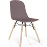 Silla de comedor con patas de madera natural – Estilo moderno y funcionalidad -Broly image 9
