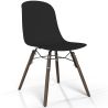 Silla de comedor con patas de madera oscura – Estilo moderno y funcionalidad -Broly image 9