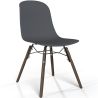 Silla de comedor con patas de madera oscura – Estilo moderno y funcionalidad -Broly image 9