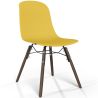Silla de comedor con patas de madera oscura – Estilo moderno y funcionalidad -Broly image 9