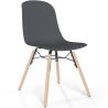 Silla de comedor con patas de madera natural – Estilo moderno y funcionalidad -Broly image 9