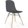 Silla de comedor con patas de madera natural – Estilo moderno y funcionalidad -Broly image 9