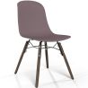 Silla de comedor con patas de madera oscura – Estilo moderno y funcionalidad -Broly image 9