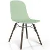 Silla de comedor con patas de madera oscura – Estilo moderno y funcionalidad -Broly image 9