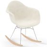 Silla Mecedora Bouclé con Brazos – Diseño Escandinavo con Acero y Madera - Nordika image 9
