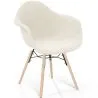 Silla tapizada bouclé con brazos - Escandinava – Comedor, escritorio o sala de espera - Nordika  image 9