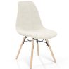 Silla de comedor escandinava tapizada en bouclé – Comedor o escritorio - Skögur image 9