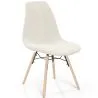 Silla de comedor escandinava tapizada en bouclé – Comedor o escritorio - Skögur image 9