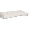 Sofá Modular Chaise Longue Tapizado en Tela Bouclé - 4/5 plazas - Bianca image 9