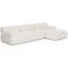 Sofá Modular Chaise Longue Tapizado en Tela Bouclé - 3/4 plazas - Bianca image 9