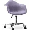 Silla de Oficina con Reposabrazos - Silla de Escritorio Giratoria con Ruedas - Grev image 9