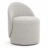 Taburete bajo redondo - asiento tapizado con respaldo - Yaby image 9
