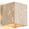 Lámpara de Pared – Aplique Cuadrado de Travertino – Violette image 9