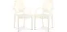 Pack de 2 Sillas de comedor Transparentes - Diseño con Reposabrazos - Louis XIV image 9