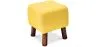 Reposapiés Cuadrado - Tapizado en Lino - Madera - Nor image 9