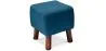 Reposapiés Cuadrado - Tapizado en Lino - Madera - Nor image 9