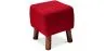 Reposapiés Cuadrado - Tapizado en Lino - Madera - Nor image 9