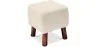 Reposapiés Cuadrado - Tapizado en Lino - Madera - Nor image 9