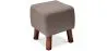 Reposapiés Cuadrado - Tapizado en Lino - Madera - Nor image 9