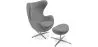 Sillón con Reposapiés - Diseño Huevo - Tapizado en Tela - Brave image 9