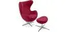 Sillón con Reposapiés - Diseño Huevo - Tapizado en Tela - Brave image 9