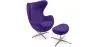 Sillón con Reposapiés - Diseño Huevo - Tapizado en Tela - Brave image 9
