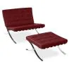 Sillón de Diseño con Reposapiés - Tapizado en Cuero - Town image 9