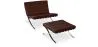Sillón de Diseño con Reposapiés - Tapizado en Cuero - Town image 9