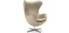 Sillón con Reposabrazos - Tapizado en Cuero - Diseño Huevo - Brave  -  image 9