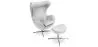 Sillón con Reposapiés - Diseño Huevo - Tapizado en Cuero - Brave  image 9