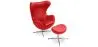 Sillón con Reposapiés - Diseño Huevo - Tapizado en Cuero - Brave  image 9