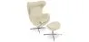 Sillón con Reposapiés - Diseño Huevo - Tapizado en Cuero - Brave  image 9