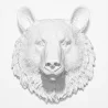 Decoracion de Pared - Cabeza Oso Blanco - Uka image 9