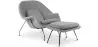 Sillón de Diseño con Reposapiés - Tapizado en Tela - Womb image 9