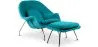 Sillón de Diseño con Reposapiés - Tapizado en Tela - Womb image 9