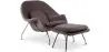 Sillón de Diseño con Reposapiés - Tapizado en Tela - Womb image 9