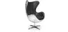 Sillón de Diseño con Reposabrazos - Diseño Huevo - Cuero y Metal - Cocoon  image 9