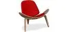 Butaca de diseño - Sillón Escandinavo - Tapizado en Cuero - Lucy image 9