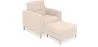Sillón de Diseño con Reposapiés - Tapizado en Cachemira - Konel  image 9
