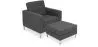 Sillón de Diseño con Reposapiés - Tapizado en Cachemira - Konel  image 9